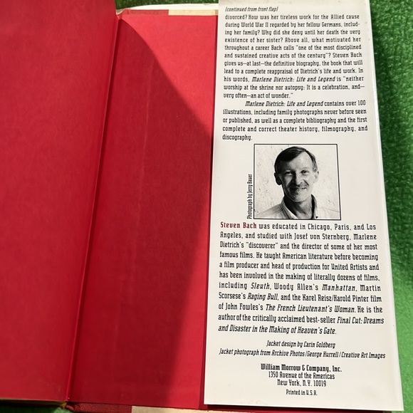 Marlene Dietrich Life And Legend by Steven Bach HC/DJ - Picture 16 of 16